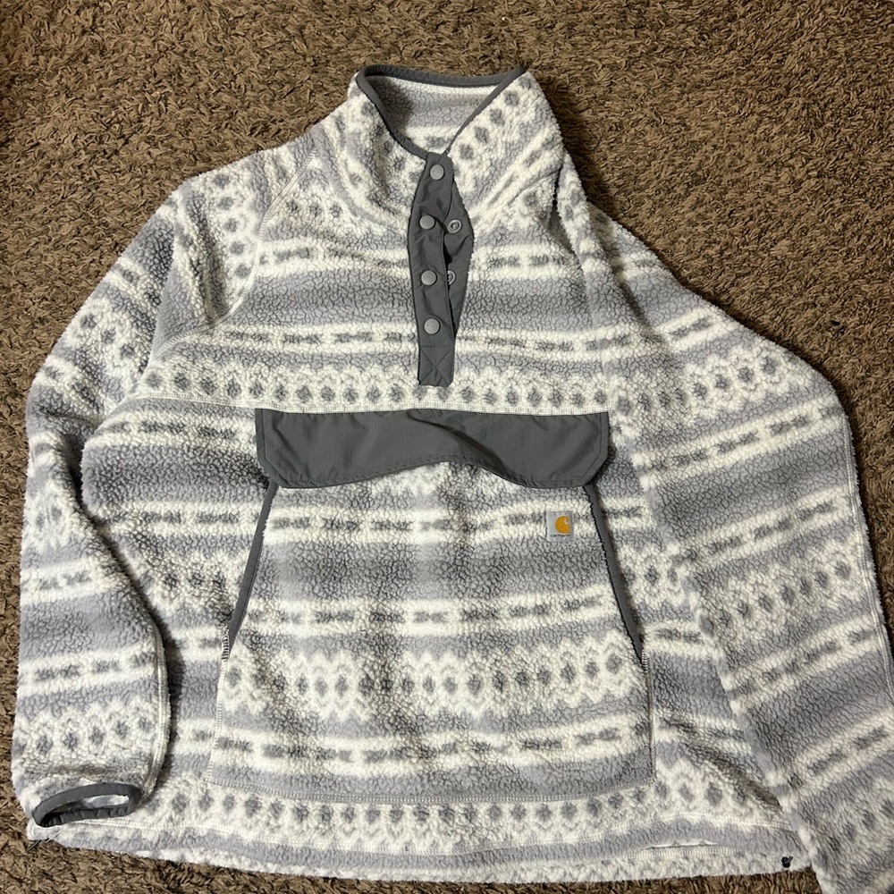 Carhartt White and Gray women’s Sweater